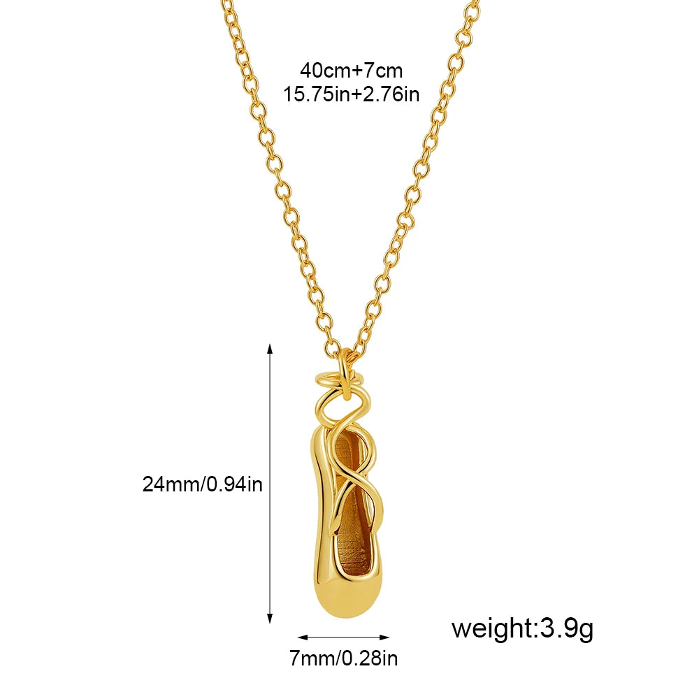 Colar Feminino Requintado Pingente Ballet