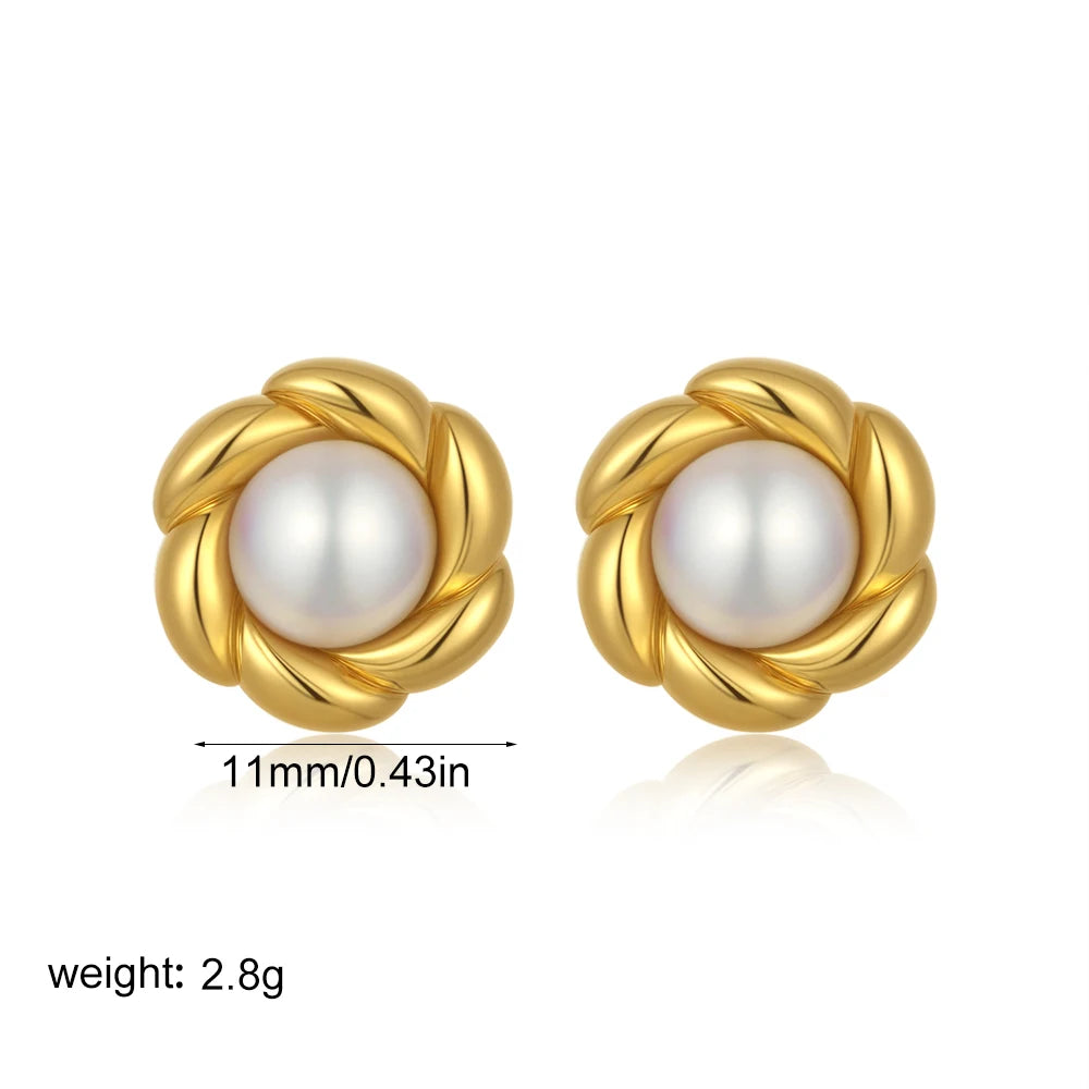 Brincos de Pino Em Formato de Flor