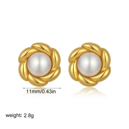 Brincos de Pino Em Formato de Flor