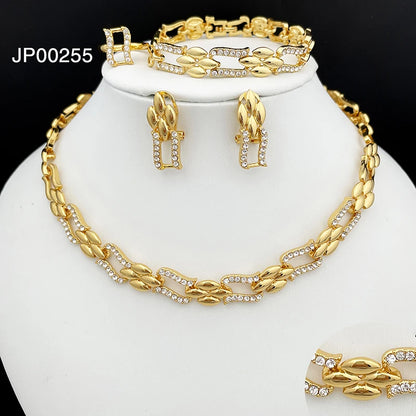 Conjunto de Joias Luxo Estilo Dubai
