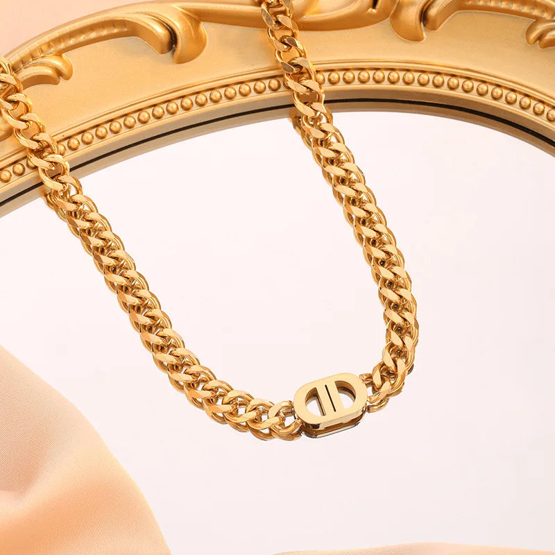 Conjunto de Joias - Colar e Pulseira de Elo