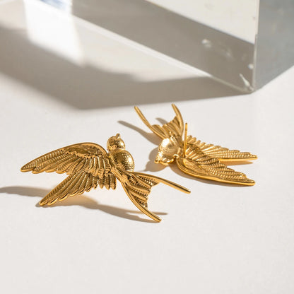 Brincos de Pino Em Forma de Pássaro