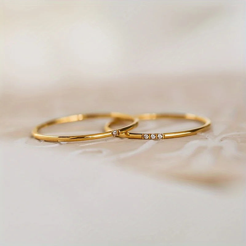 Anel Empilhável Minimalista