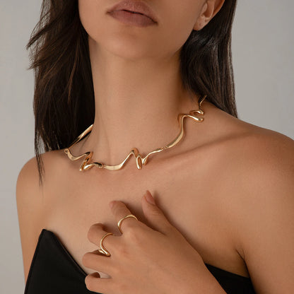 Colar Choker Gargantilha Design Irregular
