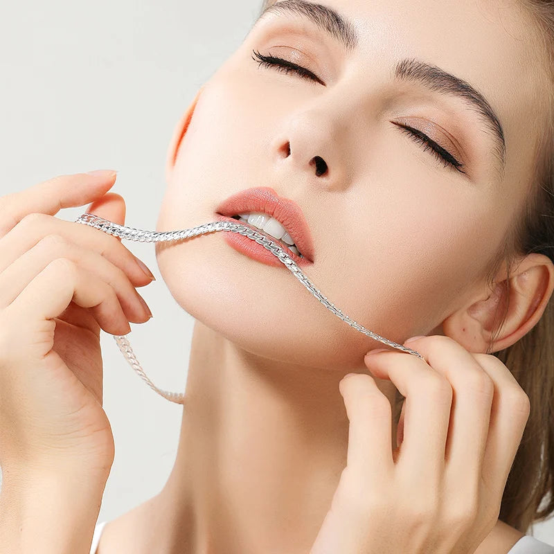 Colar Corrente Feminina Ouro e Prata