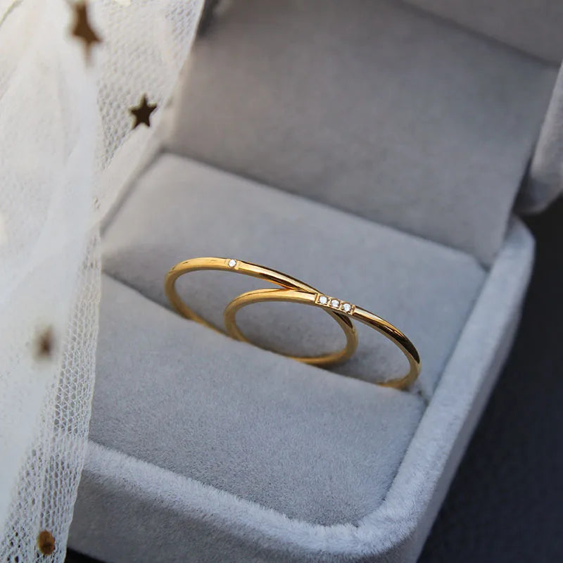 Anel Empilhável Minimalista