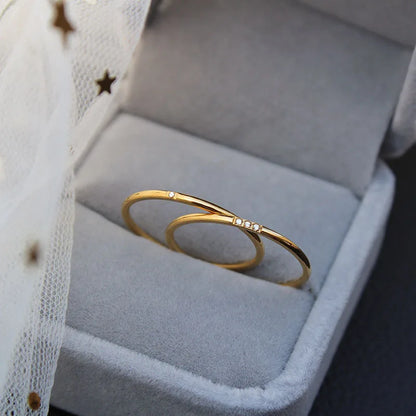 Anel Empilhável Minimalista