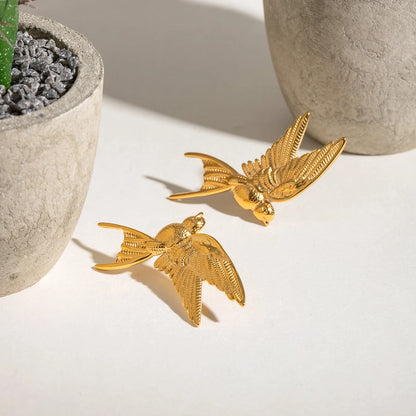 Brincos de Pino Em Forma de Pássaro