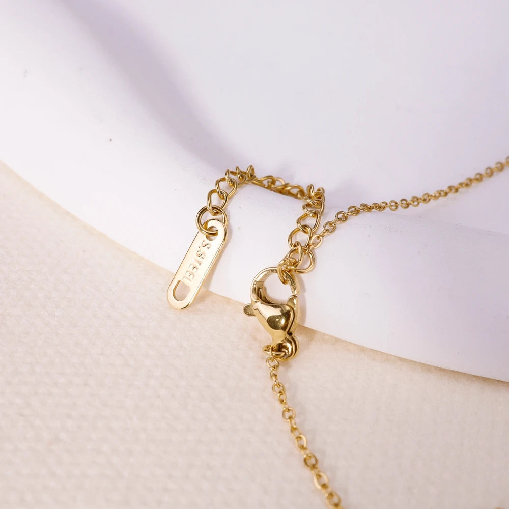 Colar Feminino Pendente de Cristal em Zircônia