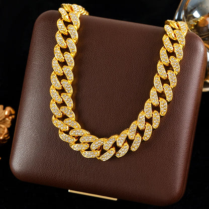 Conjunto de Joias - Corrente Cubana Feminina e Pulseira