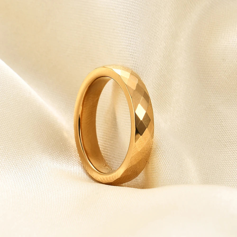 Aliança Tungstênio Dourada