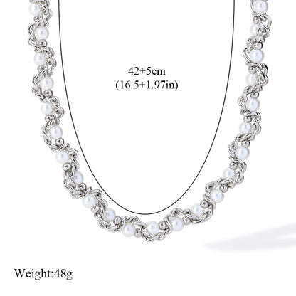 Conjunto de Joias - Colar e Pulseira Aço Inoxidável