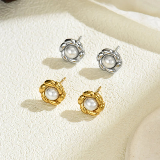 Brincos de Pino Em Formato de Flor