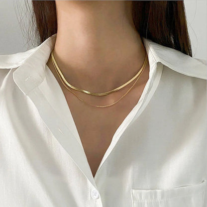 Colar de Corrente Feminino Dourado