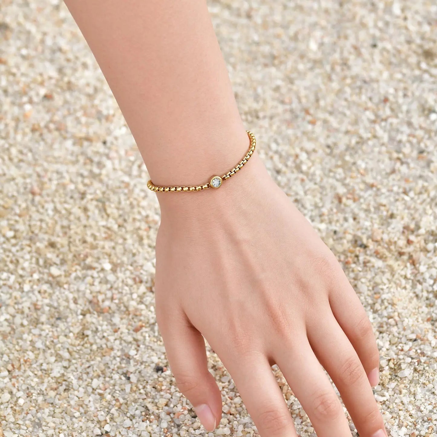 Conjunto de Joias - Colar Em Zircônia e Pulseira