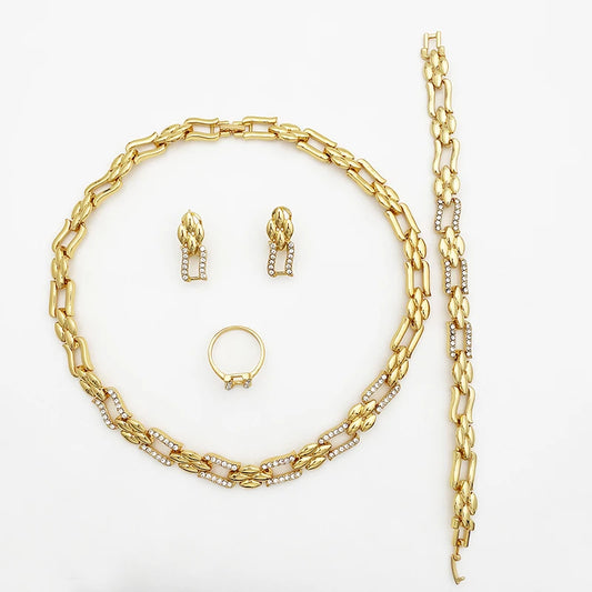 Conjunto de Joias Luxo Estilo Dubai