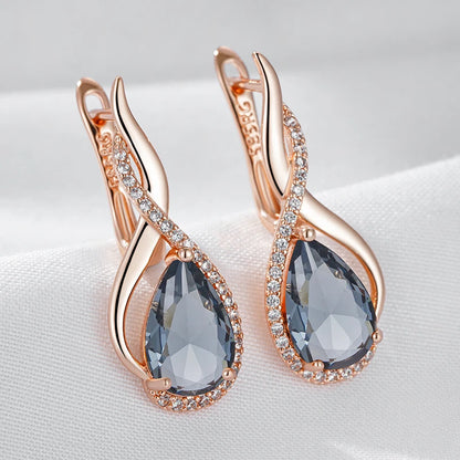 Brincos Finos Pendentes Brilhantes Em Zircônia