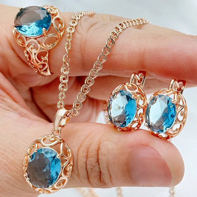 Conjunto de Joias Completo - Peças Zircônicas