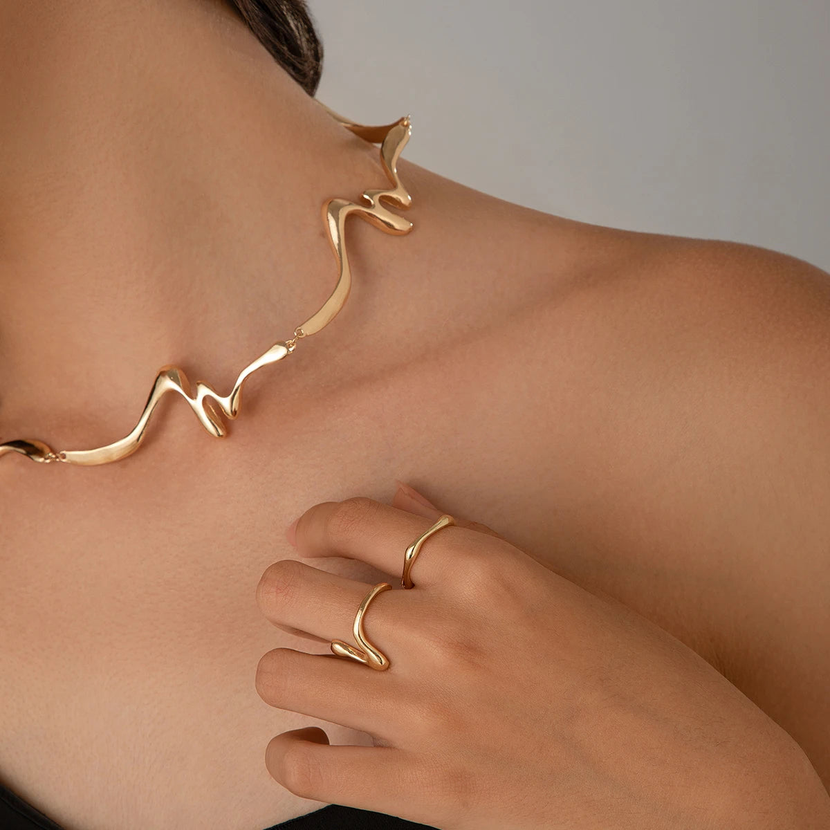 Colar Choker Gargantilha Design Irregular