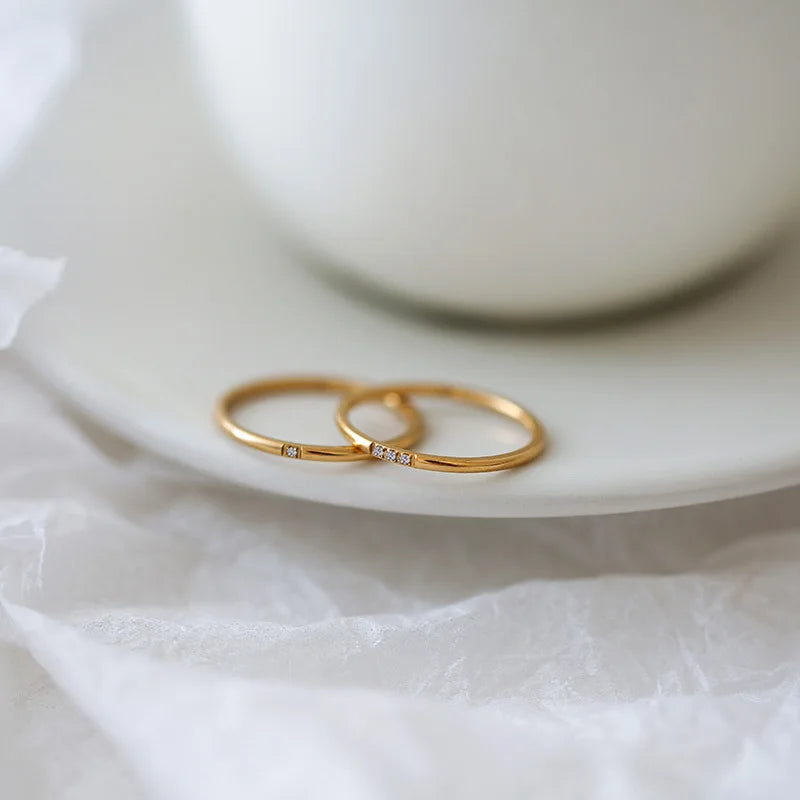 Anel Empilhável Minimalista