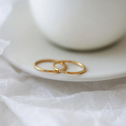Anel Empilhável Minimalista