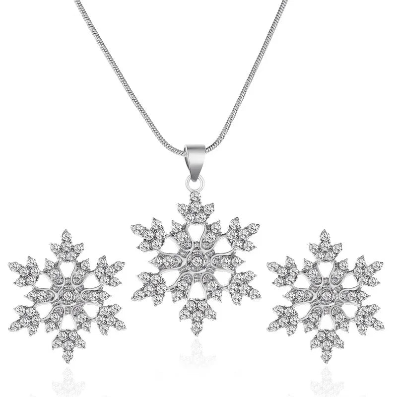Conjunto de Joias Floco de Neve