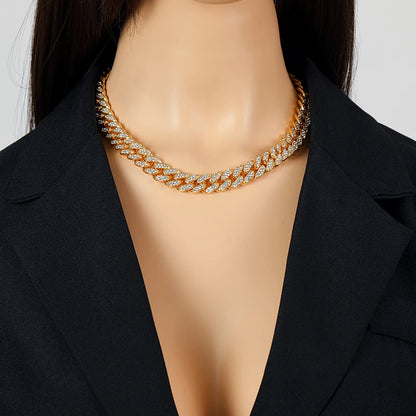 Conjunto de Joias - Corrente Cubana Feminina e Pulseira