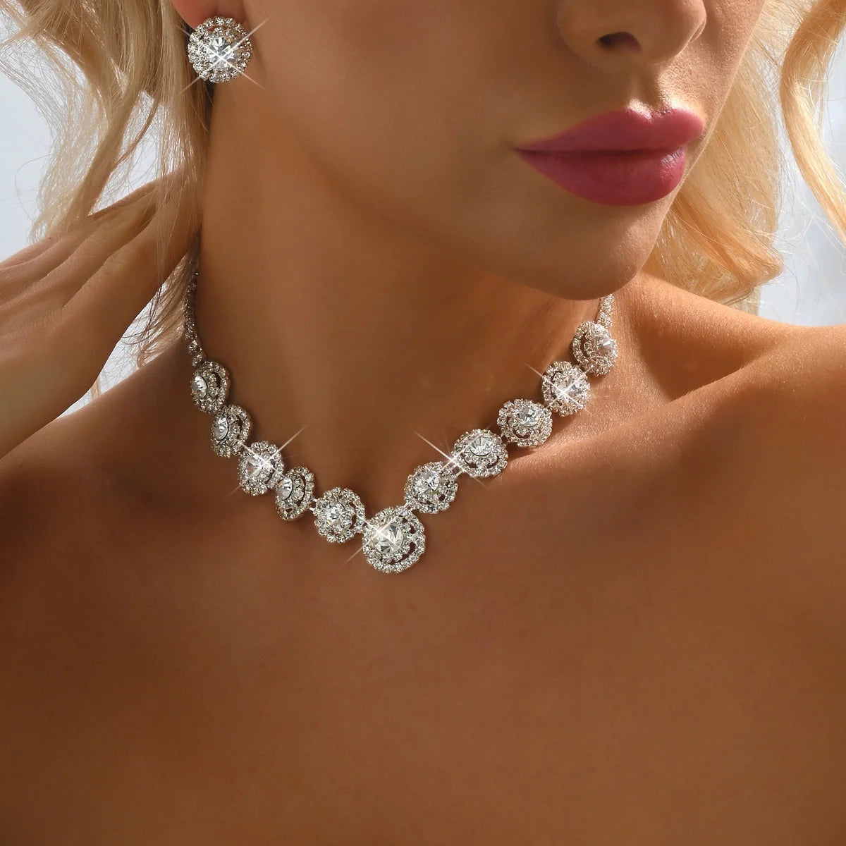 Conjunto Joias - Colar e Brincos Cobre de Alta Qualidade