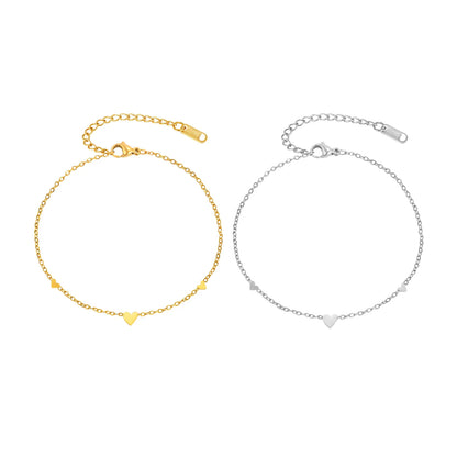 Tornozeleira Feminina Em Aço Inoxidável